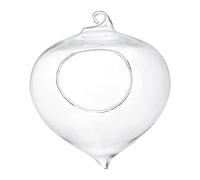 Vase en Verre Suspendu, Jardinière en Verre Suspendue avec une Conception à Large Ouverture en Forme de Larme pour la Décoration de Bureau de Jardin à la Maison