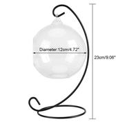 Vase en verre suspendu, vase en verre de jardinières en forme de boule, pour intérieur pour extérieur