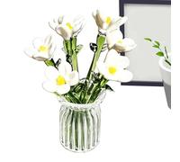 Vase en Verre Transparent,Mini déco de Table Moderne,Petit Vase en Verre pour Centre de Table | pour la Maison Chambre Salle de Bain Bureau Ferme Intérieur Fête des Mères