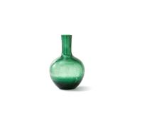 Vase en verre vert foncé h50cm Cracked