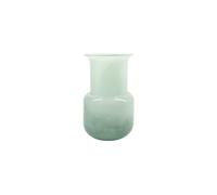 Vase en verre vert menthe, à poser, rond, avec bulles d'air - House Doctor, Mint - Ø18xH29 cm