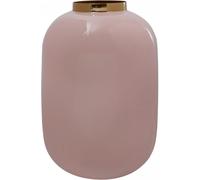 Vase fait à la main en fer OBLU 16x16x25 rose clair et or