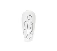 Vase femme blanc mate résine 34.00x34.00 cm