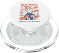 Vase Floral Abstrait Arc-en-Ciel sérénité Art PopSockets PopGrip pour MagSafe