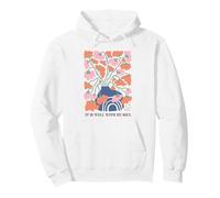 Vase Floral Abstrait Arc-en-Ciel sérénité Art Sweat à Capuche