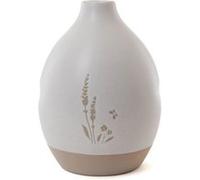 Vase Floral H 18 cm - - Blanc - Grés