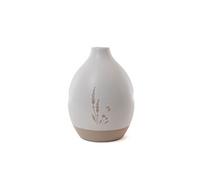 Vase Floral H 18 cm - - Blanc - Grés