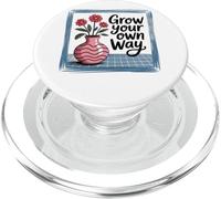 Vase Floral Inspiration Grow Your Own Way PopSockets PopGrip pour MagSafe