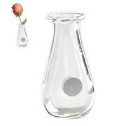 Vase Fridge Magnets - Glass Tiny DIY Decor, Mini Magnet Vases with Extra Strong Hold, Refrigerator Floral Accessory, Magnetic Locker Ornament, Small Glass Bud Vases for Kitchen Office Decor