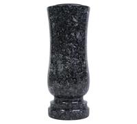 Vase Funéraire Granit Azul Noche Décor de Tombe Vase à Fleurs Fait Main KOKA