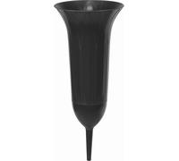 Vase funéraire Maria plastique anthracite de différentes tailles