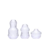 Vase Fuyu, Lot de 3, Transparent