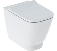 VASE GEBERIT SMYLE SQUARE RIMFREE AVEC SIÈGE ENVELOPPANT BLANC