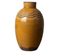Vase Grâce Moutarde Grès 15x9cm