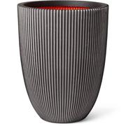 Capi Europe Vase GROOVE élégant 46x58 cm Anthracite 100% recyclable