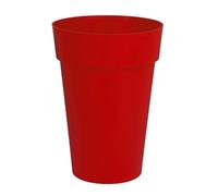 Vase Haut Rond Toscane Rouge Rubis - 46 X 65 Cm 67l - Eda Plastiques