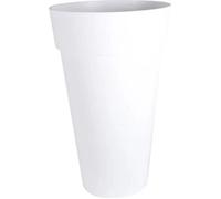 Vase Haut Rond Toscane Xxl Blanc - 48x80cm 90l - Eda Plastiques