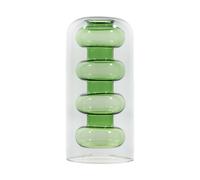 Tom Dixon Vase haut Tall gris, vert HxØ 27x13cm