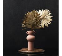 Home Deco Factory - Vase céramique HD9100 avec anse Terracotta Orange 25,5×11,5×11,5 cm