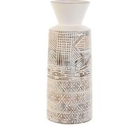 Vase Home ESPRIT Blanc naturel Bois de manguier Colonial 15 x 15 x 22,5 cm