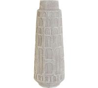Vase Home ESPRIT blanc résine 15 x 15 x 41 cm