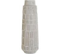 Vase Home ESPRIT blanc résine 18 x 18 x 52 cm