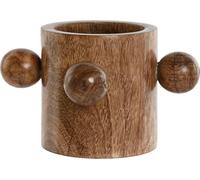 Vase home esprit brun bois de handle