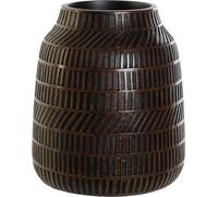 Vase Home ESPRIT Marron Noir Résine Coloniale 19 x 19 x 21 cm