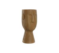 Vase Home ESPRIT Marron Résine Visage 15 x 15 x 31 cm