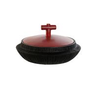 Vase Home ESPRIT Noir Rouge Résine Orientale 28 x 28 x 15 cm