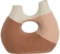 Vase Home ESPRIT tricolore en céramique abstrait 24 x 11 x 21 cm