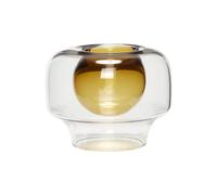 Vase Hubsch Interior Lunar Jaune 20x16 cm