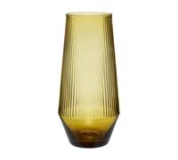 Vase Hubsch Interior Ripple Jaune 9x26 cm