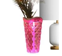 Vase humidificateur pour - Système de diffuseur d'huile silencieux, décoration de brume lumineuse ambiante, récipient de centre de table à brume fraîche, matériau décoratif en résine