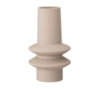 Bloomingville – Vase Isold – Grès beige rond à poser, glaçure latex mat – Ø13x22 cm
