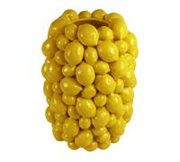Vase Jaune Stylée Fait Main 19 X 19 X 26 En Grès Réaliste Citron