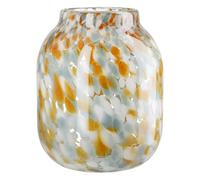 Vase Joyce en Verre - Étanche - Hauteur : 24 cm - Bleu, Marron, Transparent, Blanc