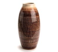 Vase Kimia Marron 38 cm - - Marron - Grès