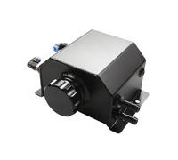 Vase Liquide Refroidissement Réservoir D'eau Récupération 1L 2L En Alliage D'aluminium Réservoir Liquide Refroidissement Universel Poli Accessoires Voiture(Black 1L)