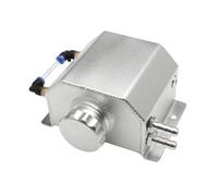 Vase Liquide Refroidissement Réservoir D'eau Récupération 1L 2L En Alliage D'aluminium Réservoir Liquide Refroidissement Universel Poli Accessoires Voiture(Silver 1L)