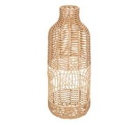 Atmosphera – Vase Lour – Rotin tressé, D 22 x H 55 cm, design ajouré pour fleurs séchées