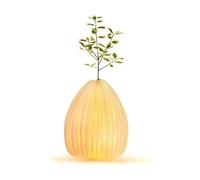 Vase lumineux en bambou clair Gingko Orange 85x215x35 mm