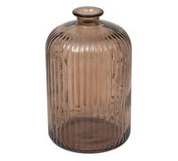 Vase ""Luz"" verre recyclé marron H23cm - Atmosphera Créateur d'intérieur