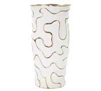 Vase Mauro Ferretti Adore Blanc 16x32,5 cm