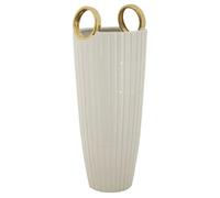 Vase Mauro Ferretti Ceramica Shopping Blanc 18x25 cm