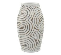 Vase Mauro Ferretti Oblix Blanc 19,5x35 cm