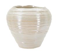 Vase Mauro Ferretti Perly Round - Beige - 22x20 cm