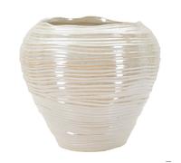 Vase Mauro Ferretti Perly Round - Beige - 27x24 cm