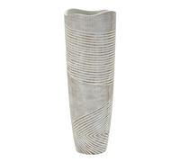 Vase Mauro Ferretti Resina Woody Blanc 18x45 cm