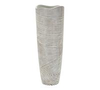 Vase Mauro Ferretti Resina Woody Blanc 19x55 cm